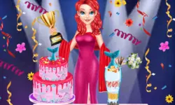 Mermaid Cake Cooking Design image