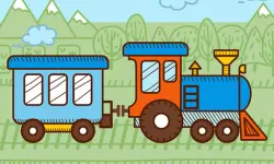 Trains For Kids Coloring image