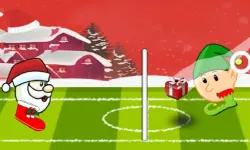 Santa winter head soccer image