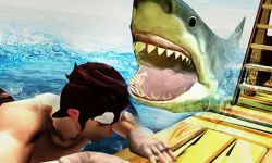 Raft Shark Hunting image