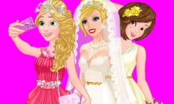 Barbie #039;s Wedding Selfie With Princesses image