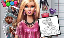 Coloring Book for Barbie image