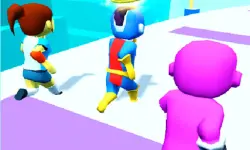 Falling People 3D image