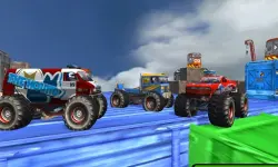 Monster Truck Stunts Sky Driving image