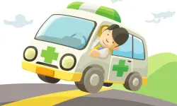 Cartoon Ambulance Slide image