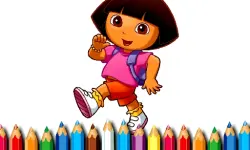BTS Dora Coloring Book image