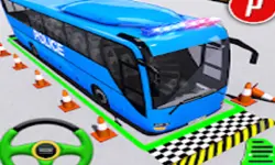 Police Bus Parking- Simulation image