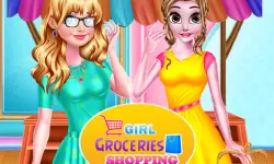Girl Groceries Shopping image