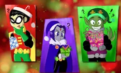 Teen Titans Christmas Stars image