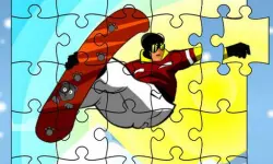 Snowboarder Freestyle Jigsaw image