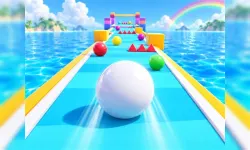 Rainbow Ball Runner 2048 image
