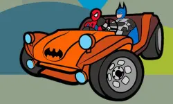 Superhero Cars Coloring Book image