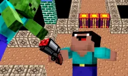 Space Adventure: Noobiks Battle vs Zombies image