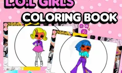 L.O.L OMG Girls Coloring Book image