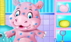 Baby Hippo Bath Time image