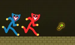 Red and Blue Stickman Huggy image