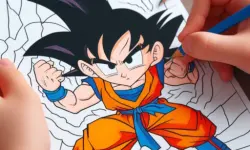 Anime Coloring Book image