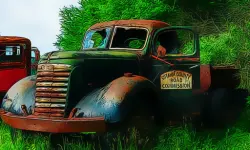 Old Rusted Trucks image