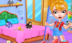 Baby Doll House Cleaning Game image