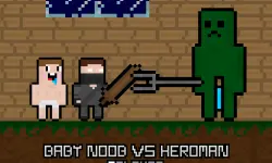 Baby Noob vs Heroman 2 Player image