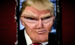 Trump Funny face HTML5 image