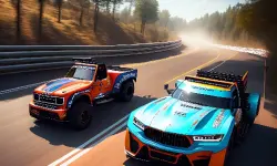Top Down Truck Racing image