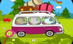 Kids camping image