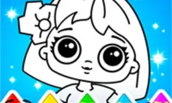 Coloring Dolls Game image