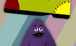 Grimace vs giant clown shoes image