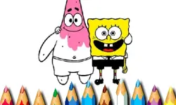 BTS Sponge Bob Coloring image