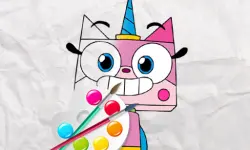 Unicorn Kitty Coloring Book image