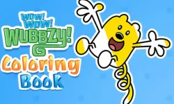 Wow Wow Wubbzy Coloring Book image