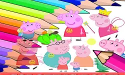 Coloring Book for Peppa Pig image