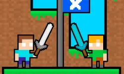 Friends Battle Swords Drawn image