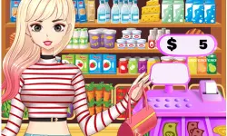 Supermarket Store Girl image