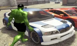 Chained Car vs Hulk Game image
