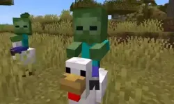 Chicken Jockey hidden lava chicken 2 image
