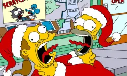 Simpsons Christmas Jigsaw Puzzle image