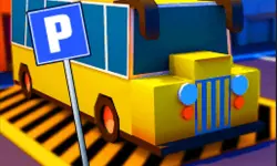 Bus Parkiing 3D image