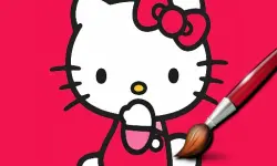 Easy Coloring Kitty image