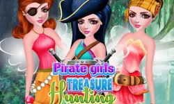 Pirate Girls Treasure Hunting image