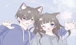 Cute Anime Couple image