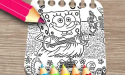 Sponge on the Run Coloring Book image