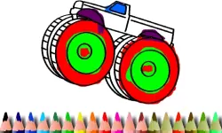 BTS Monster Truck Coloring image