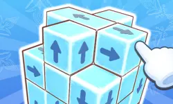 image bg New Years Cube in 3D