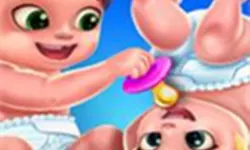 Baby Twins Caring Day image