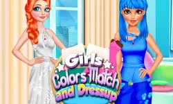 Girls Colour Match and Dress up image