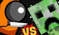 Among vs Creeper Fight image
