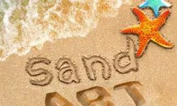 Sand Drawing Game : painting image
