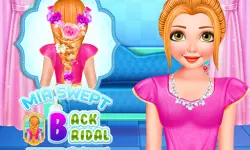 Mia Swept-Back Bridal Hairstyle image